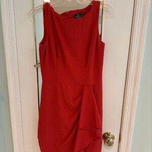 American Living Sheath Dress with Ruffle Orange Size 4